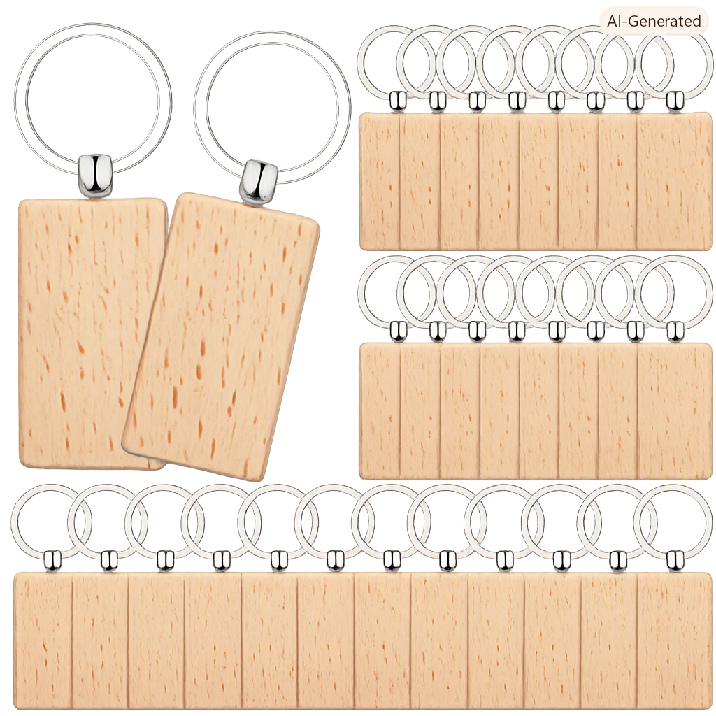 Personalized Wooden Keychain