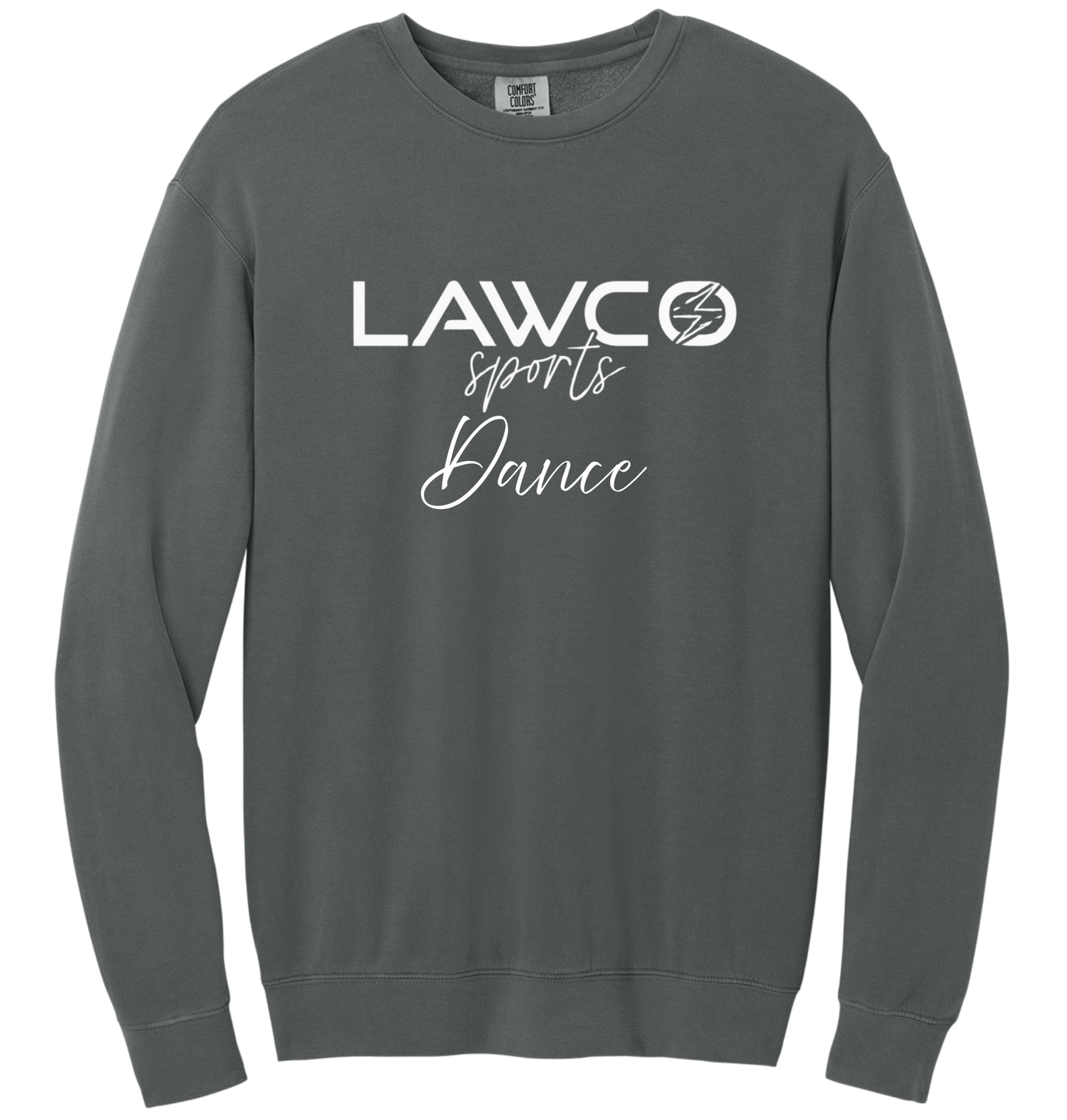 LawCo Sports DANCE - Comfort Colors® Pepper Lightweight Crewneck Sweatshirt ADULT