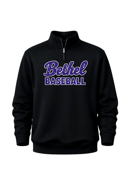 Bethel Baseball - half-zip pullover