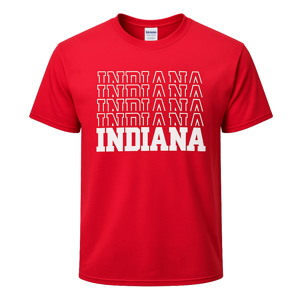 Indiana Stacked with State Pride