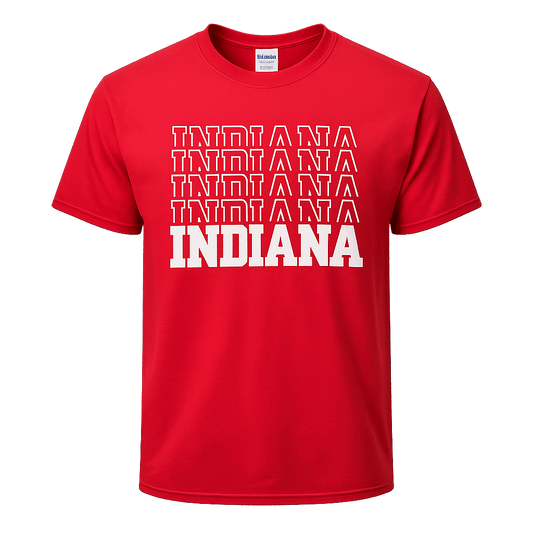 Indiana Stacked with State Pride