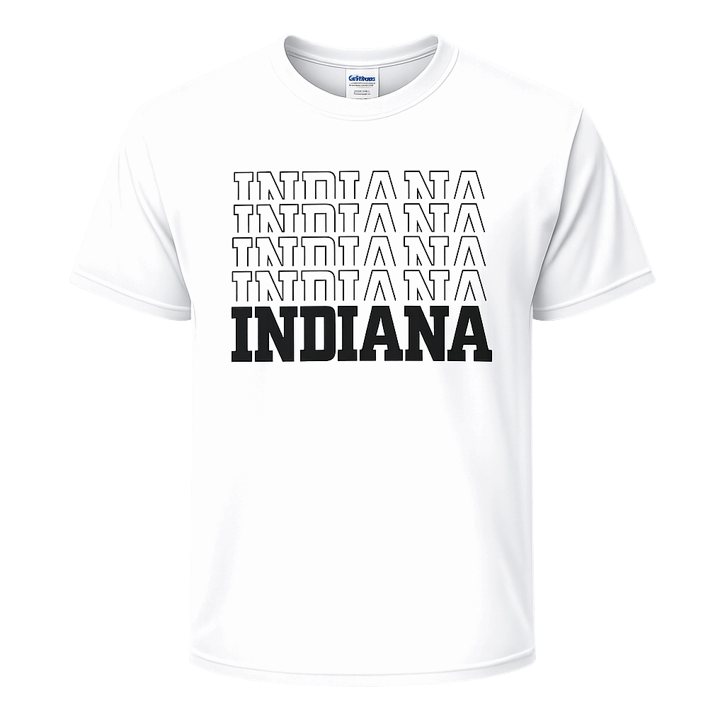 Indiana Stacked with State Pride