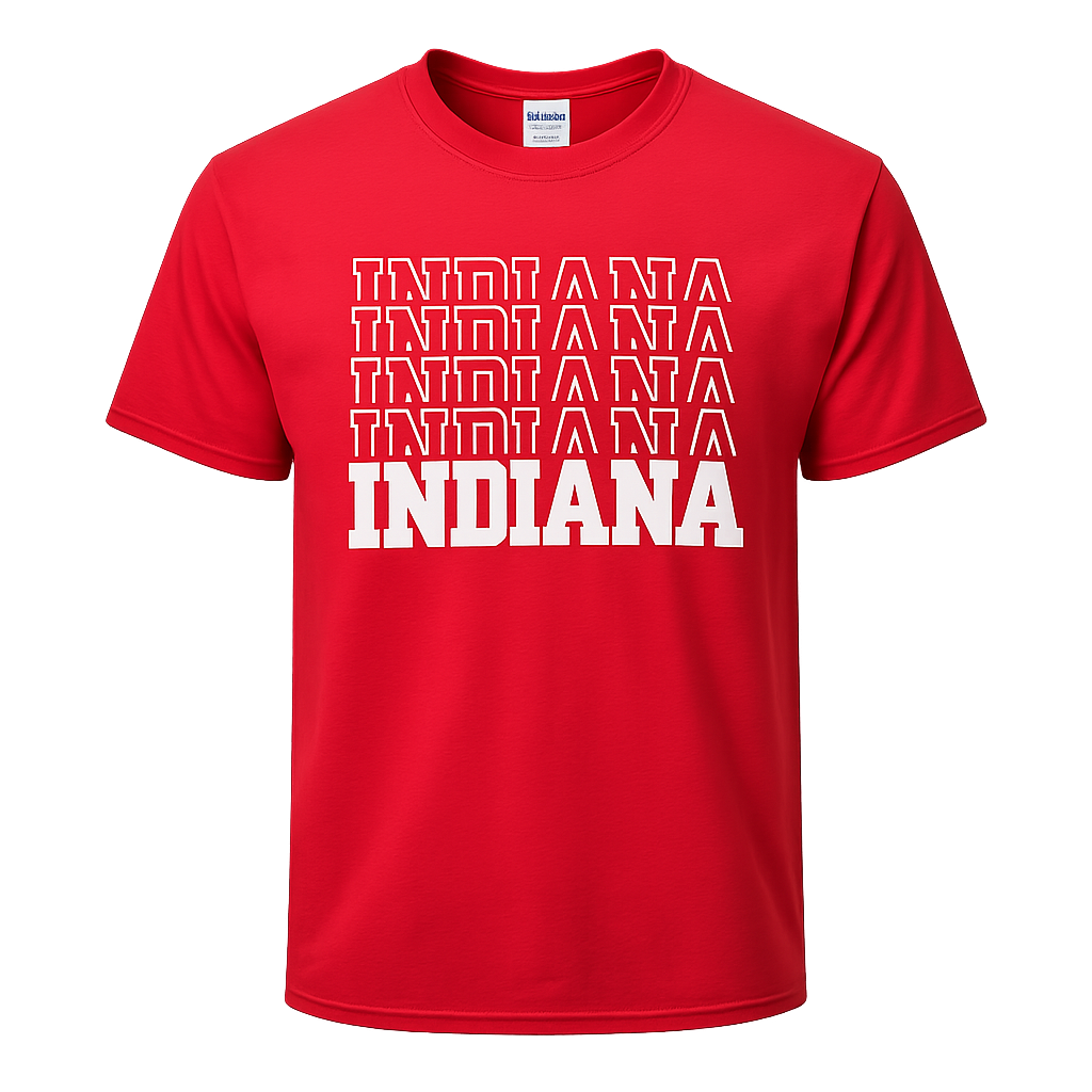 Indiana Stacked with State Pride