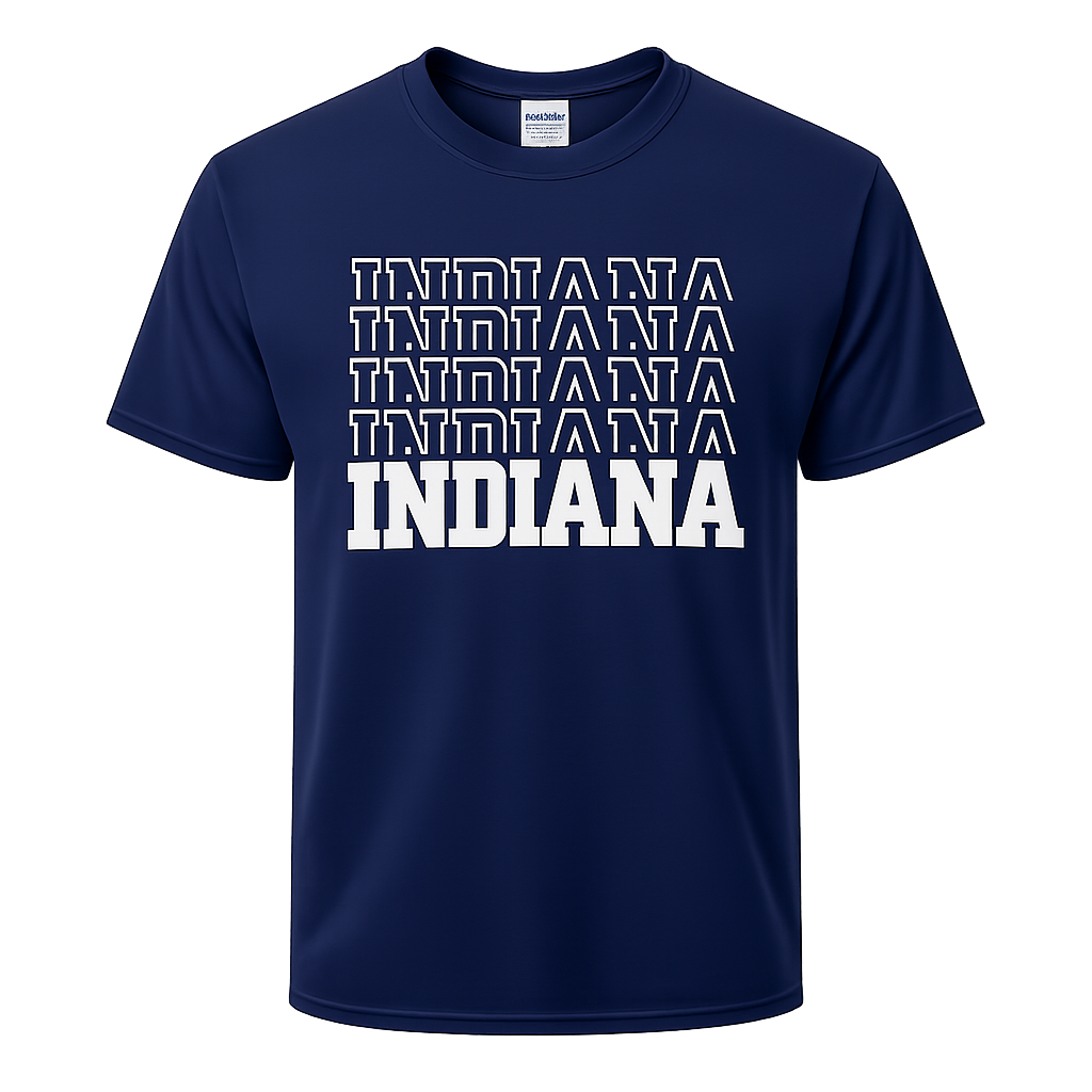 Indiana Stacked with State Pride