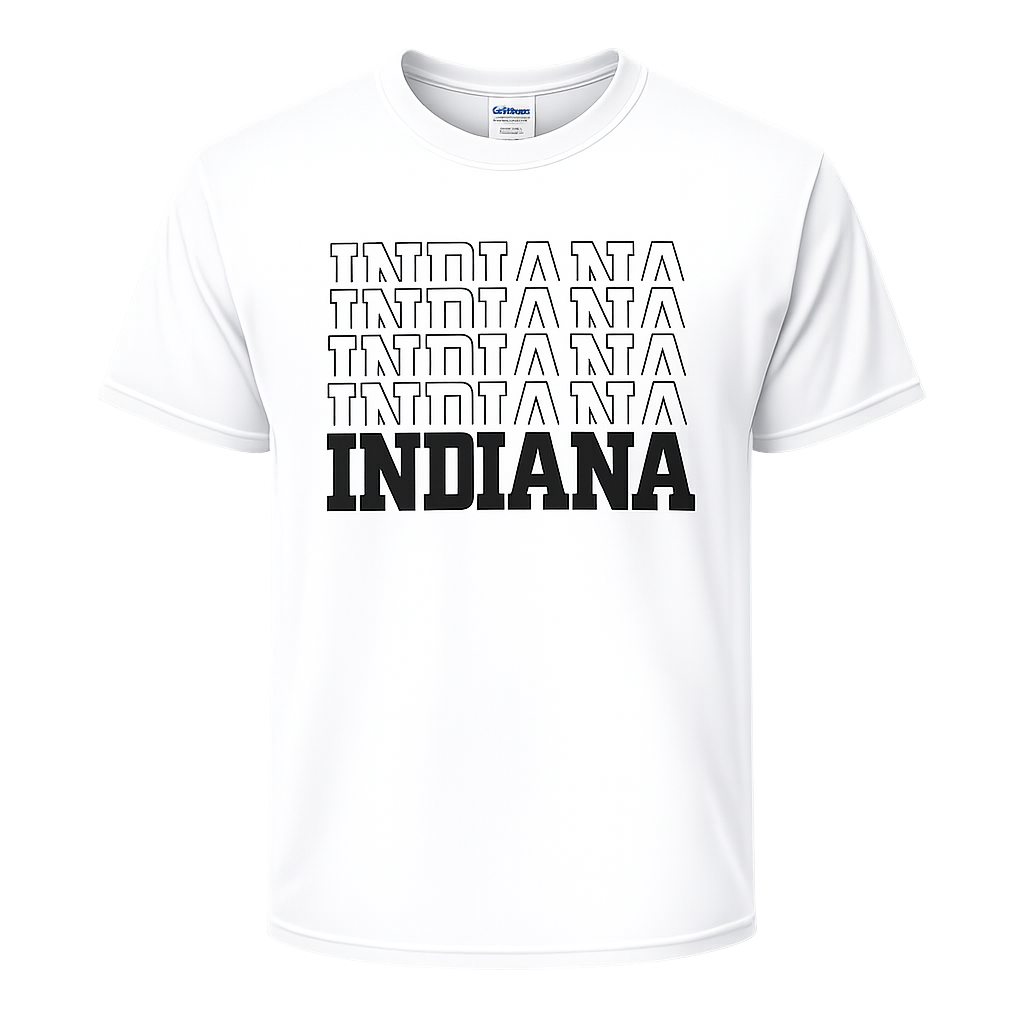 Indiana Stacked with State Pride