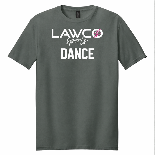 LawCo Sports - Gildan Softstyle® Charcoal T-Shirt DANCE / ADULT
