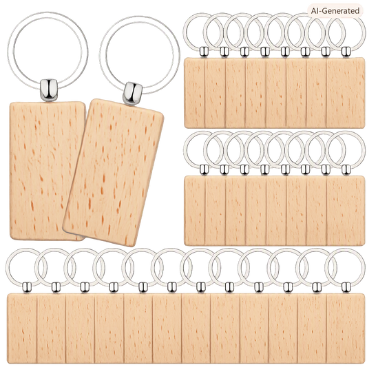 Personalized Wooden Keychain