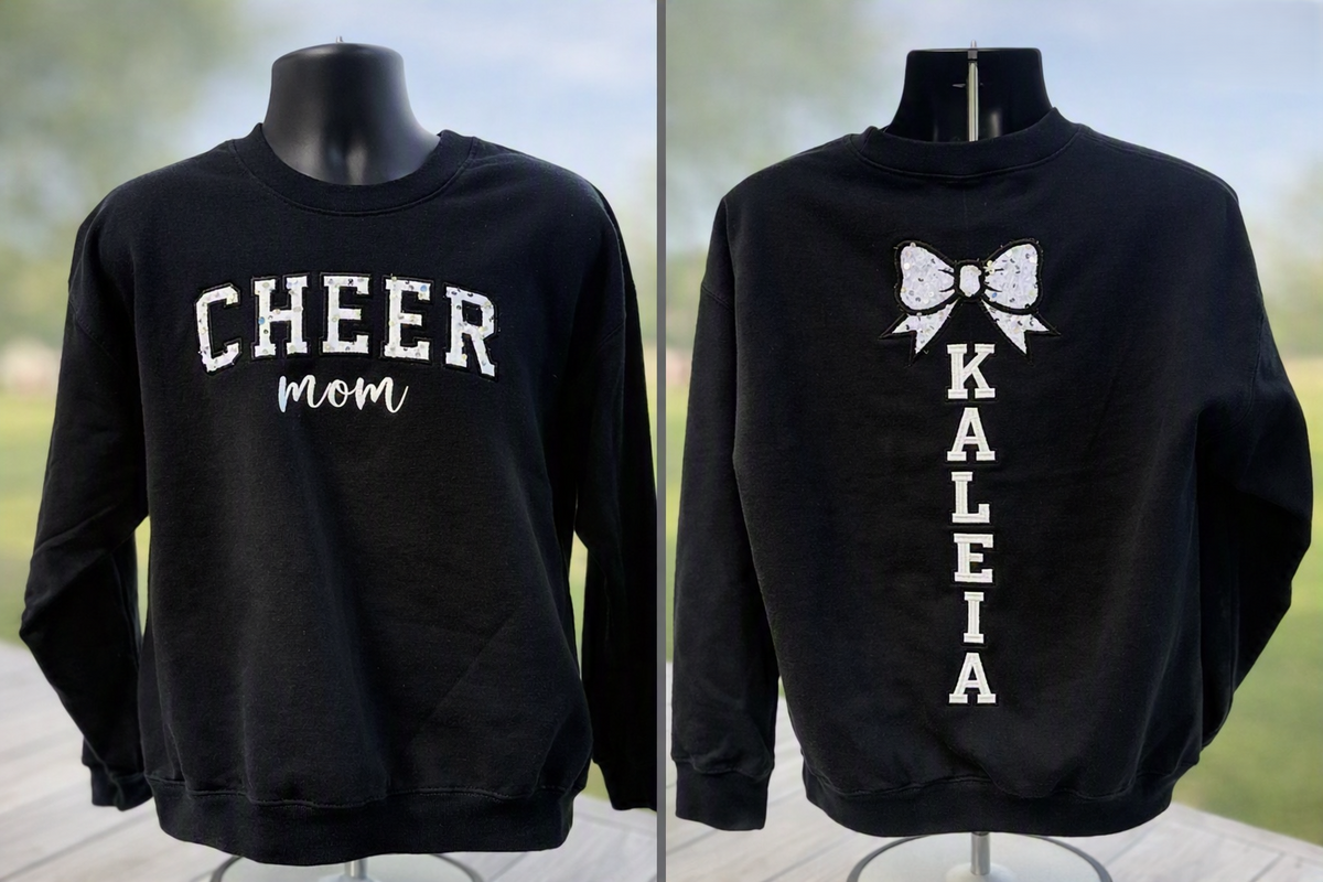 Custom Sequin and Embroidery Crewneck