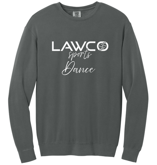 LawCo Sports DANCE - Comfort Colors® Pepper Lightweight Crewneck Sweatshirt ADULT