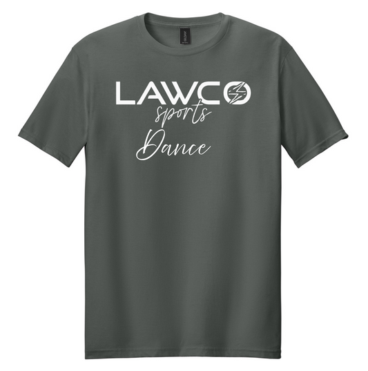 LawCo Sports DANCE - Gildan Softstyle® Charcoal T-Shirt ADULT